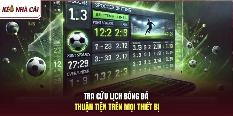 Tra cứu lịch bóng đá thuận tiện trên mọi thiết bị